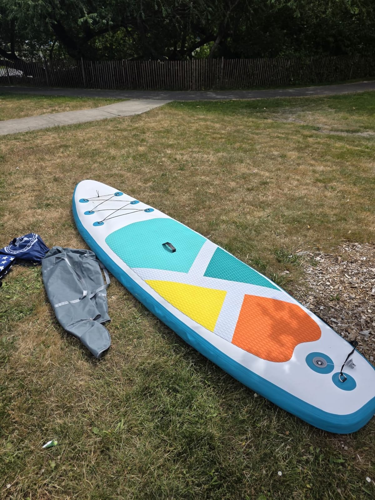 Inflatable Stand-Up Paddle Boards for Adults, QILEBA 10ft Extra Wide Stable Inflatable Yoga Paddleboard with Durable SUP Accessories, Fins, Adjustable Paddle, Pump, Leash, Ultra-Light Non-Slip Deck customer photo 2