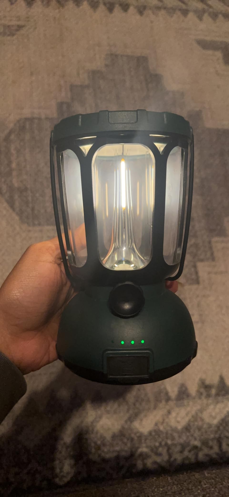 Raynic 6000 LED Camping Lantern, 650LM Hand Crank Solar Battery Powered Rechargeable Lantern, Emergency Lights for Home Power Failure, Hurricane, USB Cable Included customer photo 2
