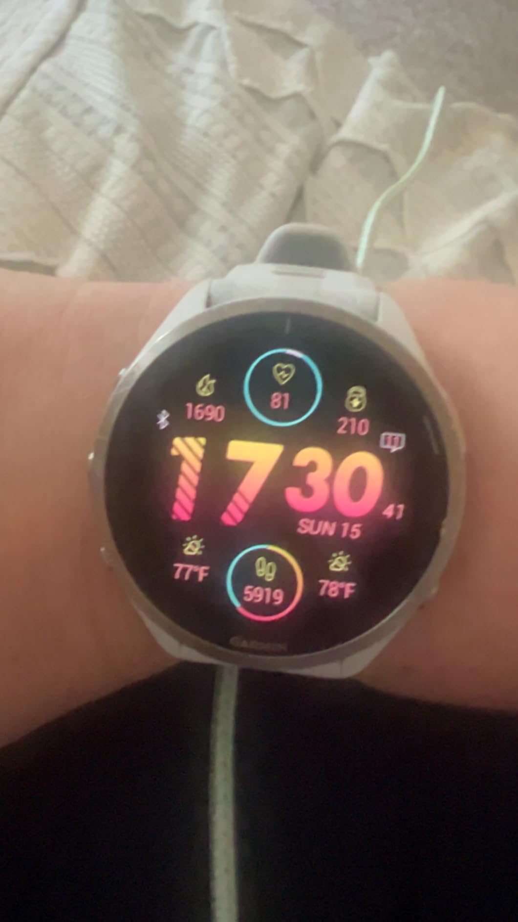 Garmin Forerunner 965, Running Smartwatch, 47mm, Black/Powder Gray - Maps, Advanced Training Metrics, Recovery Insights, Music, Garmin Coach, Daily Suggested Workouts customer photo 1