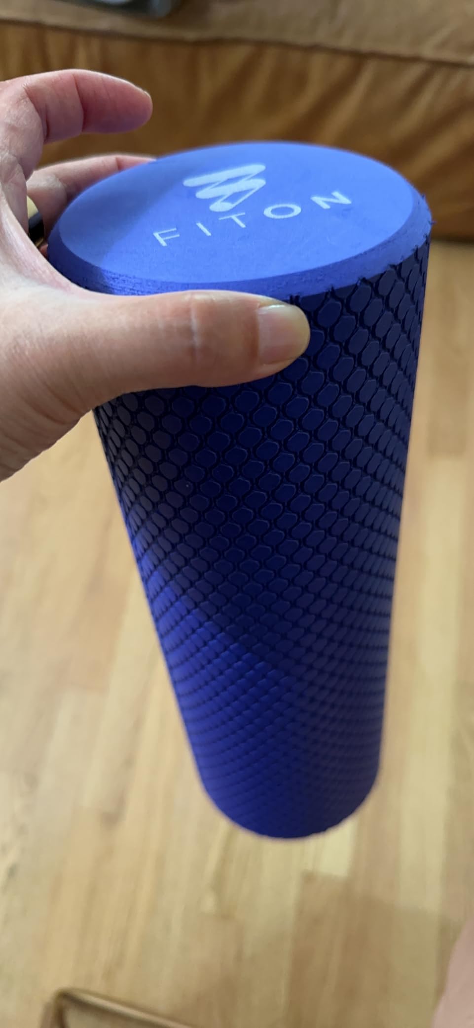 FitOn Travel Size Foam Roller for Muscle Recovery, Fitness & Home Exercise - High-Density EVA Foam with Textured Grip customer photo 1