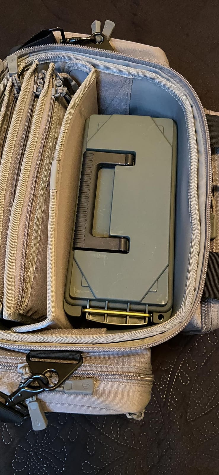 Savior Equipment Specialist Series Tactical Triple Pistol Shooting Range Hunting Duffle Bag Gun Carrying Case, Rigid Compartment Frame, Lockable Zippers customer photo 2