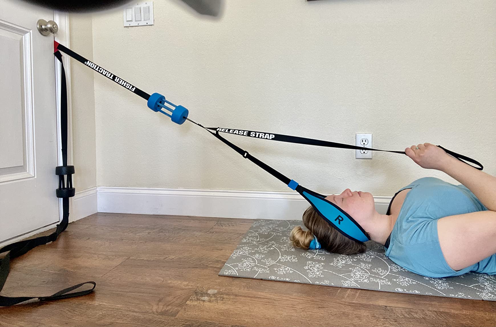 Fisher Traction Patented Lumbar Traction Device (Under 230 lbs) | Lower Back Stretcher for Spinal Decompression - Lightweight & Portable for Convenient At-Home Use customer photo 2