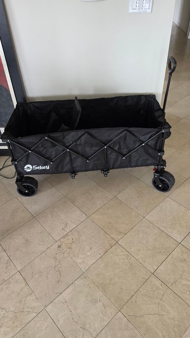 Sekey 300L Extended Collapsible Wagon, 660 lb Capacity, 48 in Long customer photo 1