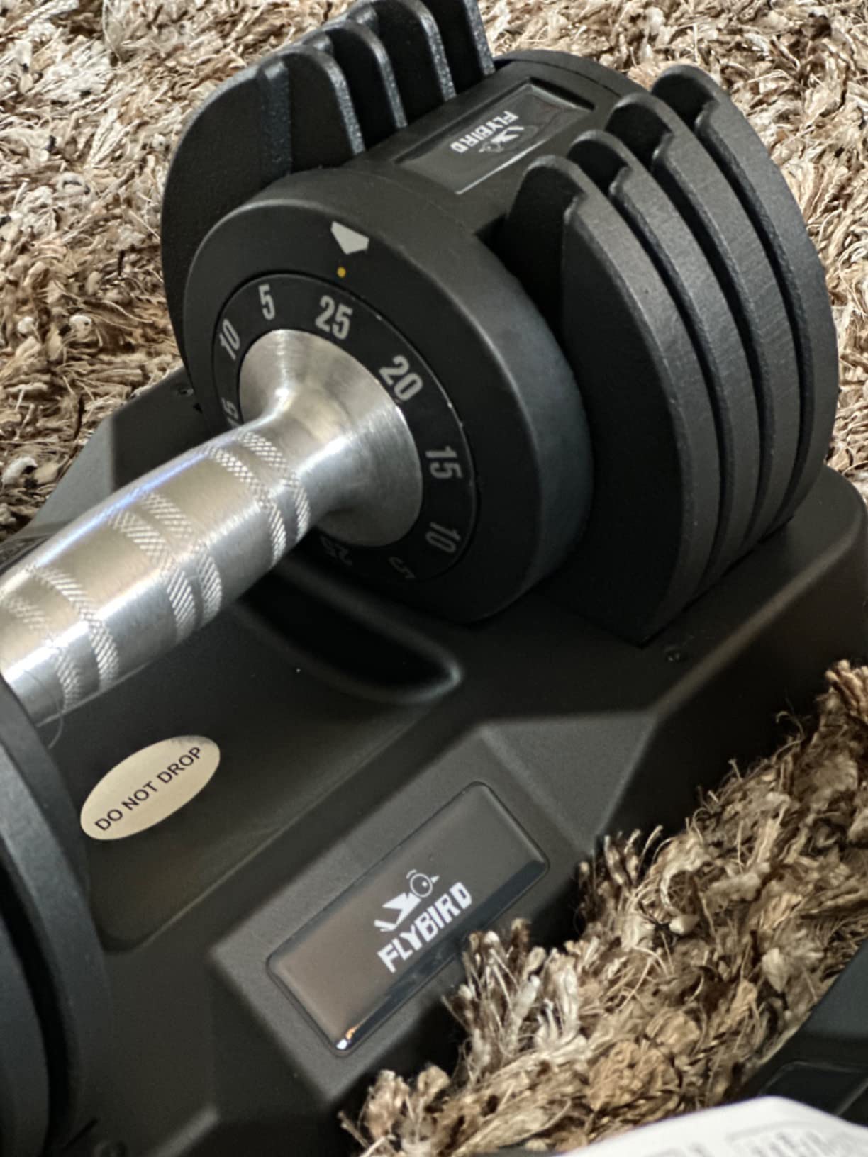 FLYBIRD DB2 Adjustable Dumbbell Set, 55LB/110LB Option, 5-in-1 Quick Adjustable Weights with Storage Box and Non-Slip Handle, Weight Set for Home Gym Exercise Fitness, Full Body Workout for Men & Women customer photo 1
