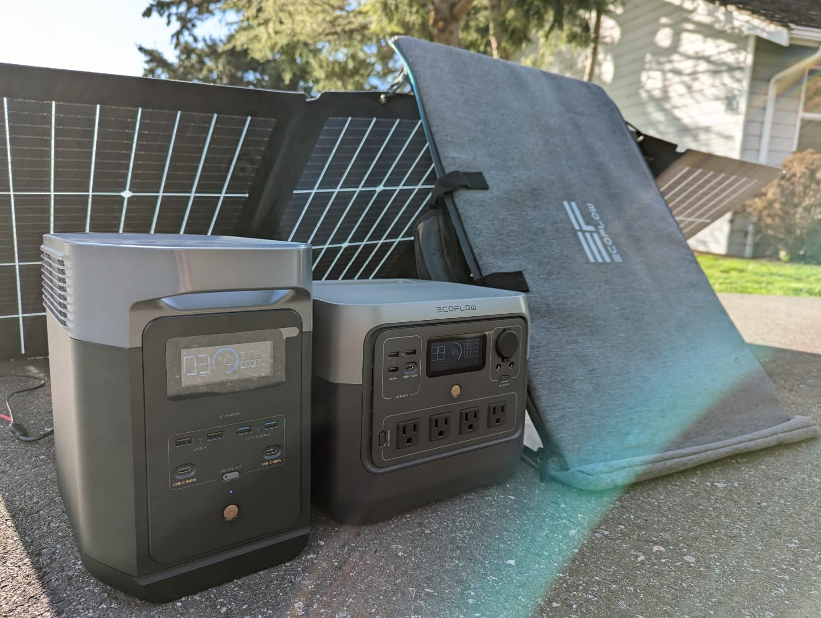 EF ECOFLOW Solar Generator RIVER 2 Pro & 160W Portable Solar Panel, 768Wh customer photo 2