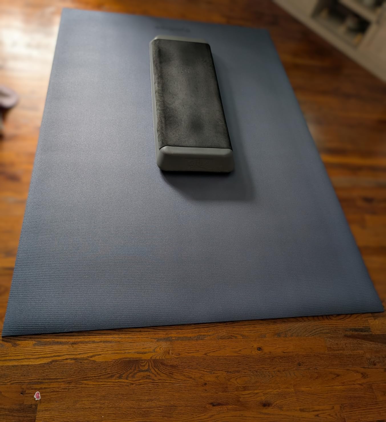 GymCope Large Exercise Mat for Home Workouts, 12x6/10x6/9x6/8x6/7x5/6x4 ft | 7mm Extra Thick Workout Mat, High-Density Gym Mat for Cardio, Jump Rope, MMA, Weights (Shoe-Friendly) customer photo 2