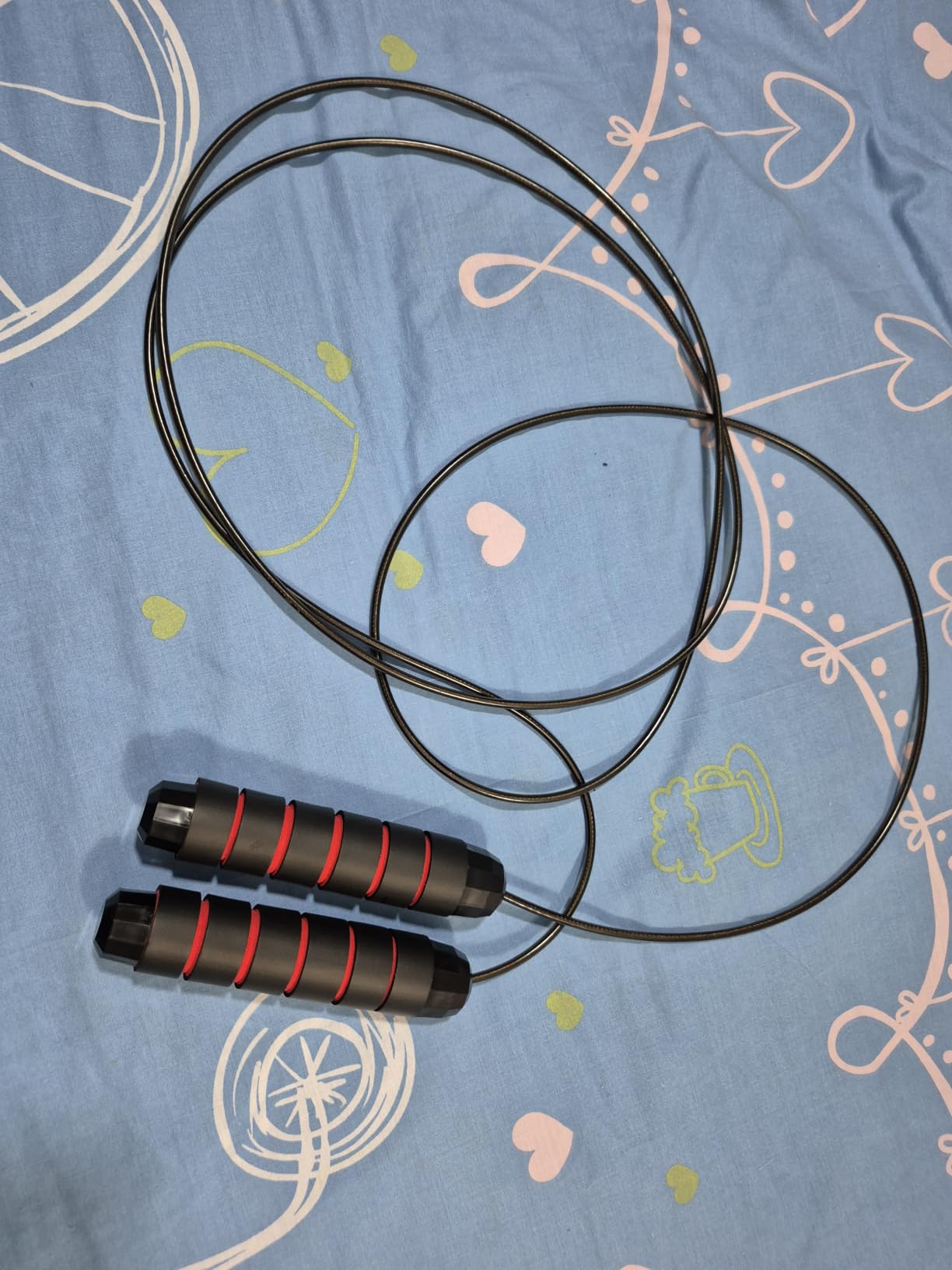 BOOMIBOO Jump Rope, Adjustable Jump Ropes, Skipping Rope Tangle-Free Rapid Speed with Ball Bearings for Women Men Kids, Exercise & Slim Body Jumprope at Home School Gym customer photo 1