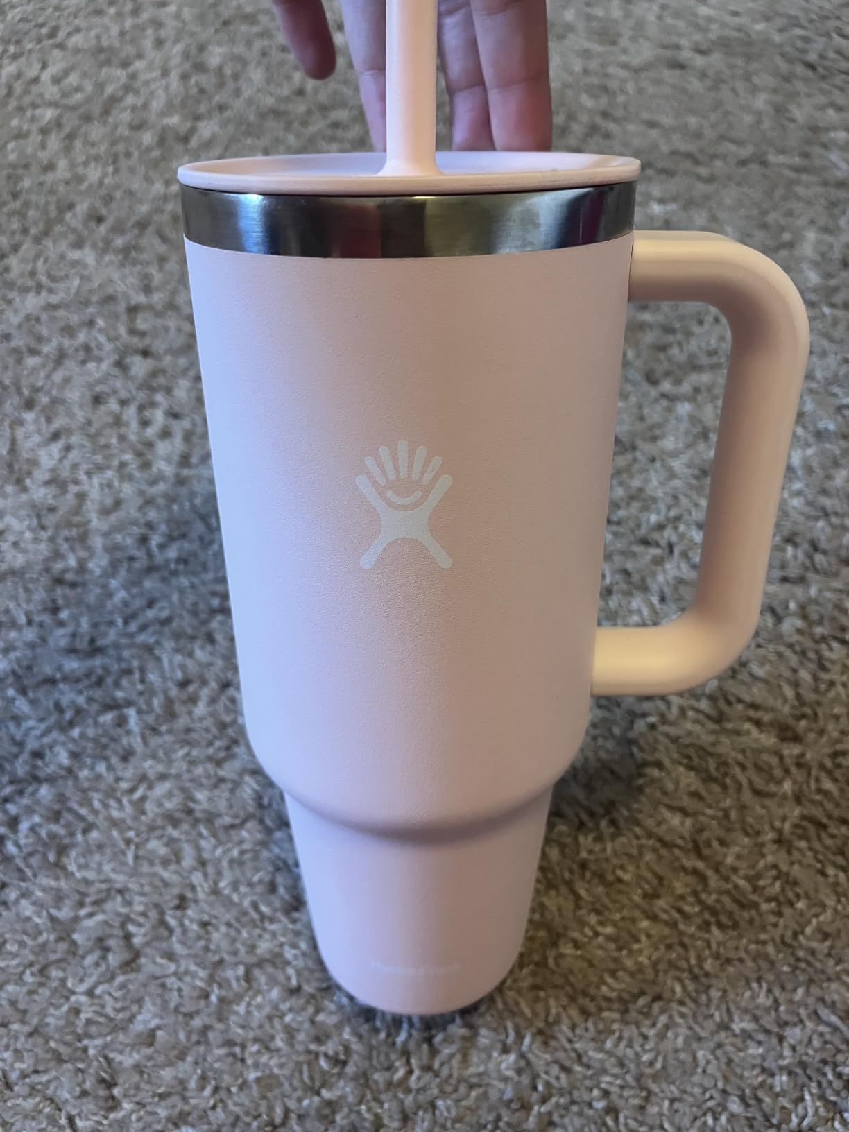 Hydro Flask Travel Tumbler with Handle, Lid and Straw - Insulated Stainless Steel, 32 Oz customer photo 2