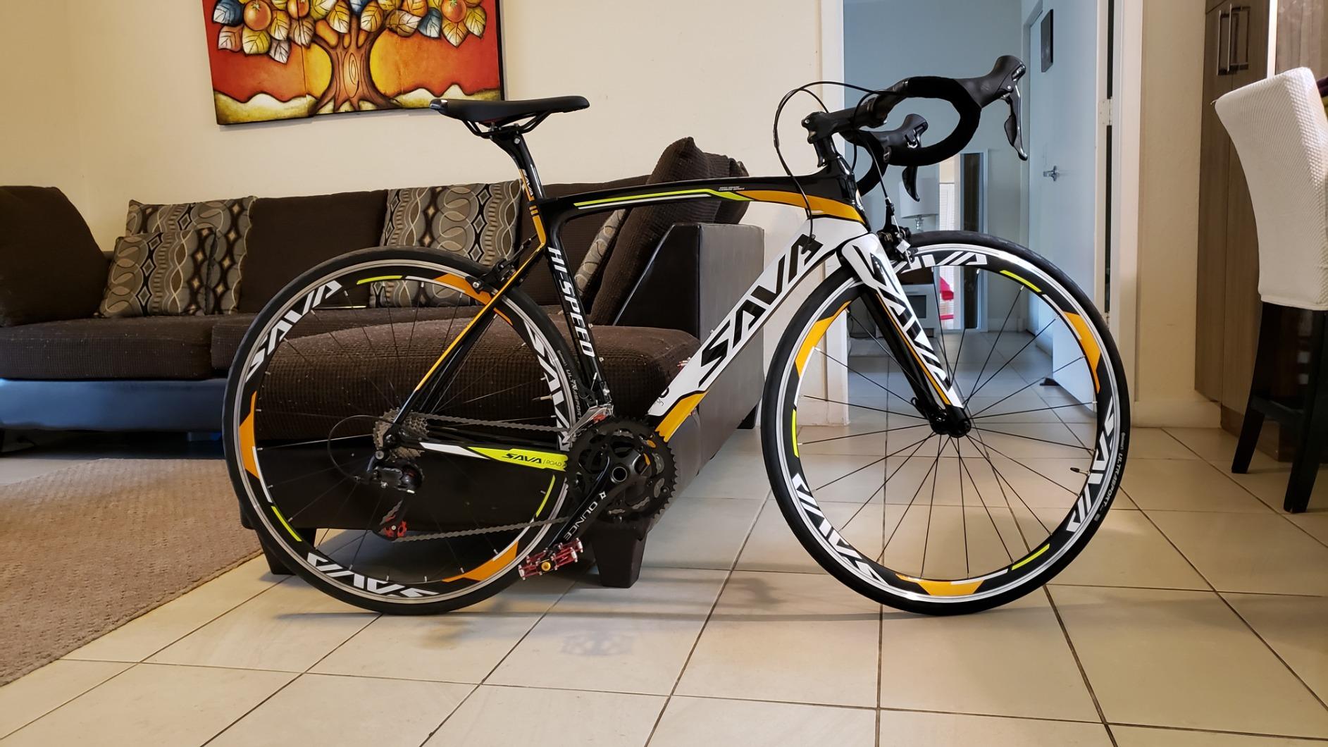 SAVADECK Carbon Road Bike for Beginners - Adult Racing Bicycle with Shimano SORA 18-Speed, Lightweight Carbon Fiber Frame & Fork, Double V-Brake customer photo 2