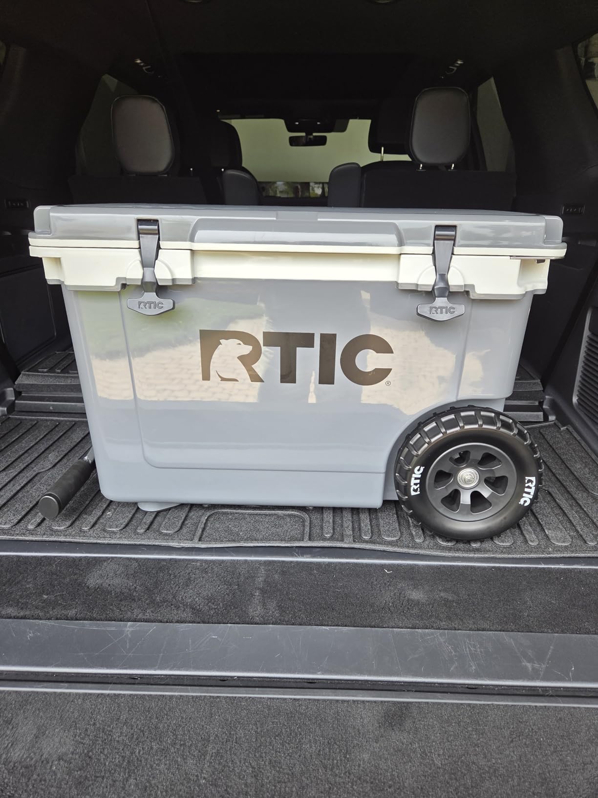 RTIC 52 QT Ultra-Light Wheeled Hard Cooler | Insulated Ice Chest, Beach, Camping, Picnic, Fishing, Barbecue, 30% Lighter Than Rotomolded customer photo 2