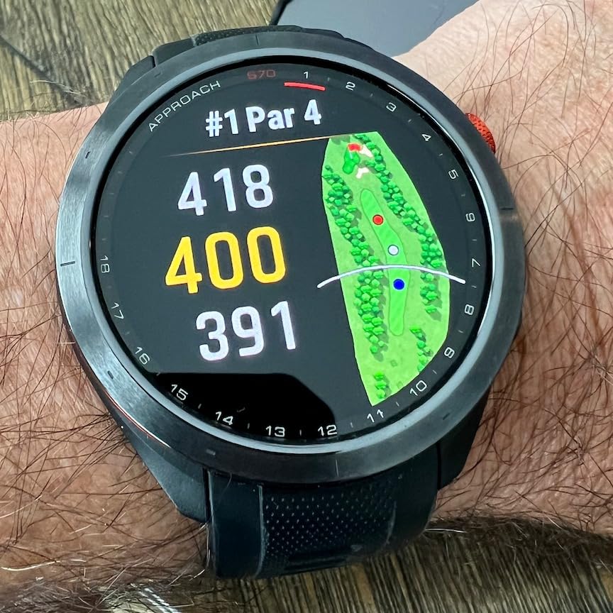 Garmin Approach S70 (Black, 47mm) Golf GPS Smartwatch PlayBetter Bundle customer photo 2