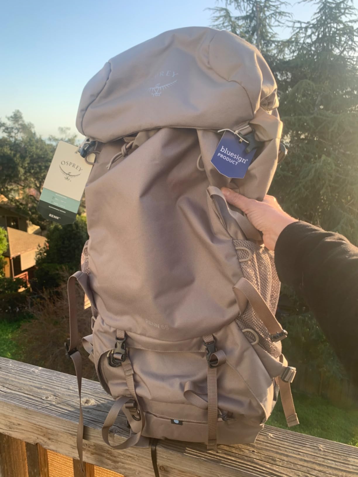 Osprey Renn 65L Women's Backpacking Backpack, Blue OS | hiking pack, camping gear, overnight trail pack customer photo 1