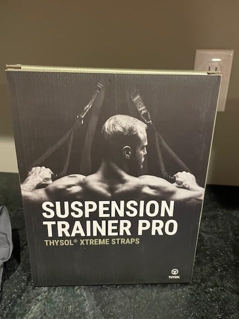 THYSOL Suspension Resistance Trainer PRO Suspension Straps with Door Anchor | Exercise straps for home gym full-body workouts. Home suspension training kit to build strength with adjustable straps. customer photo 2