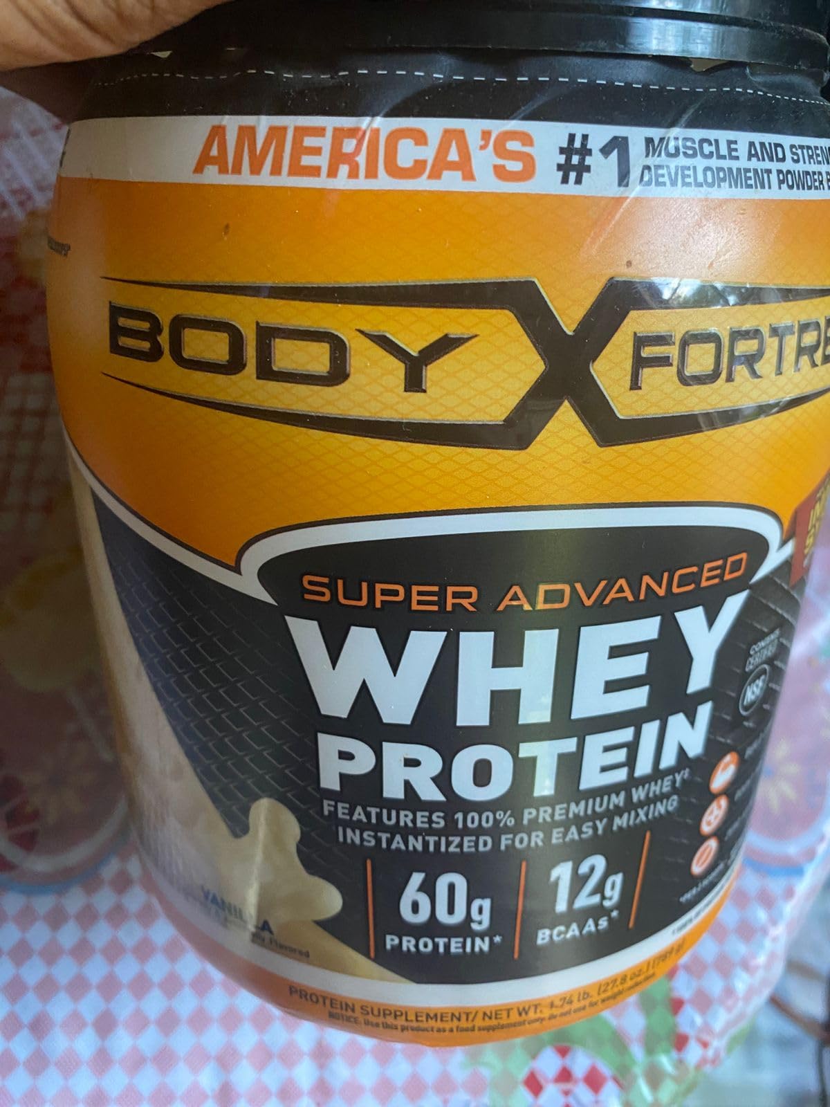 Body Fortress Super Advanced Whey Protein Powder, Vanilla, 3.9 lbs | Flavor: Vanilla, Immune Support, Muscle and Strength Development customer photo 1