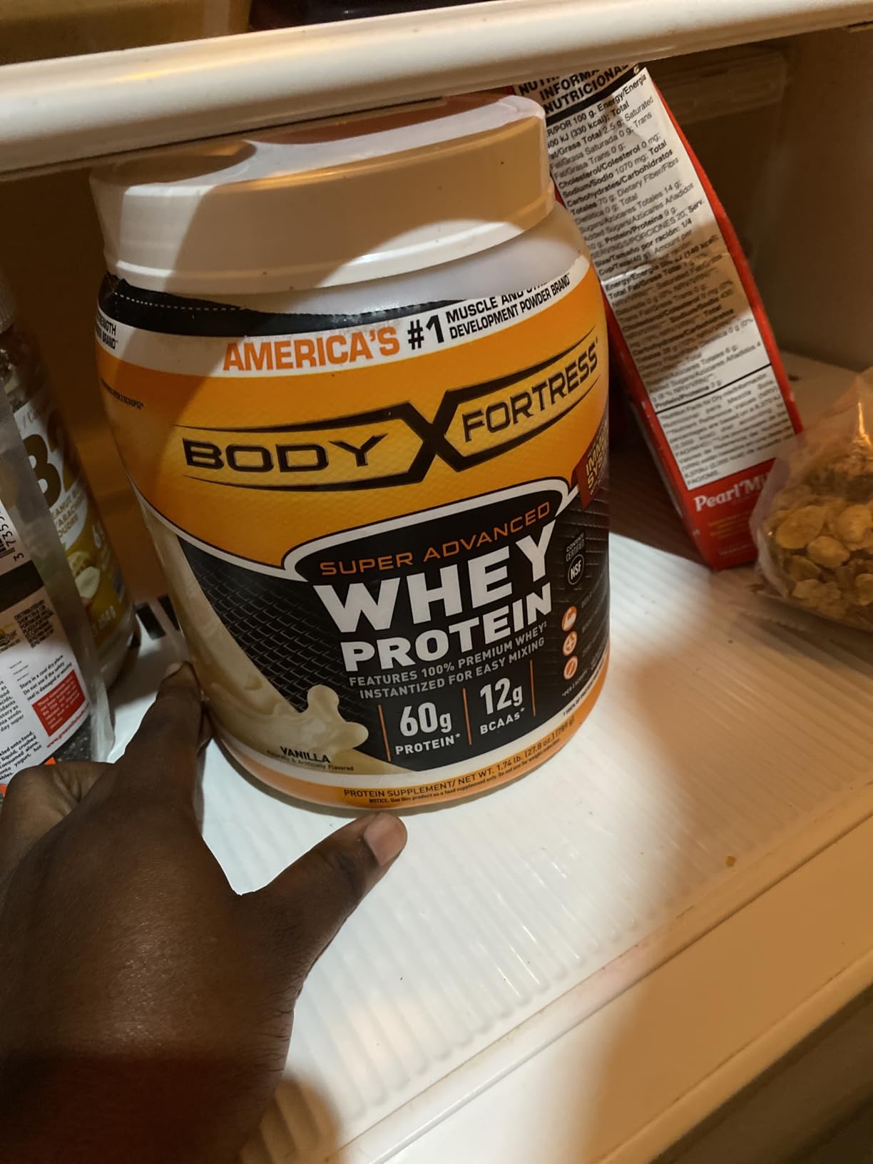 Body Fortress Super Advanced Whey Protein Powder, Vanilla, 3.9 lbs | Flavor: Vanilla, Immune Support, Muscle and Strength Development customer photo 2