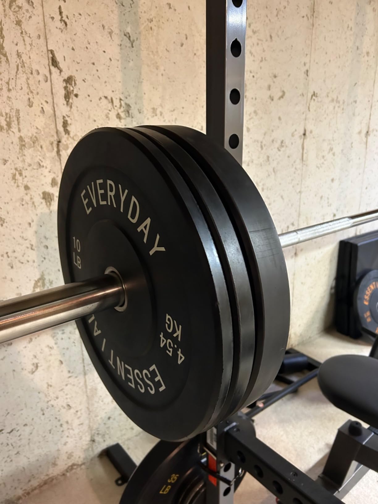 BalanceFrom Olympic Rubber Bumper Weight Plate Set with Steel Hub Inserts – 2-Inch Hole Plates for Strength Training, Powerlifting, and Weightlifting at Home, Garage, or Commercial Gym customer photo 1