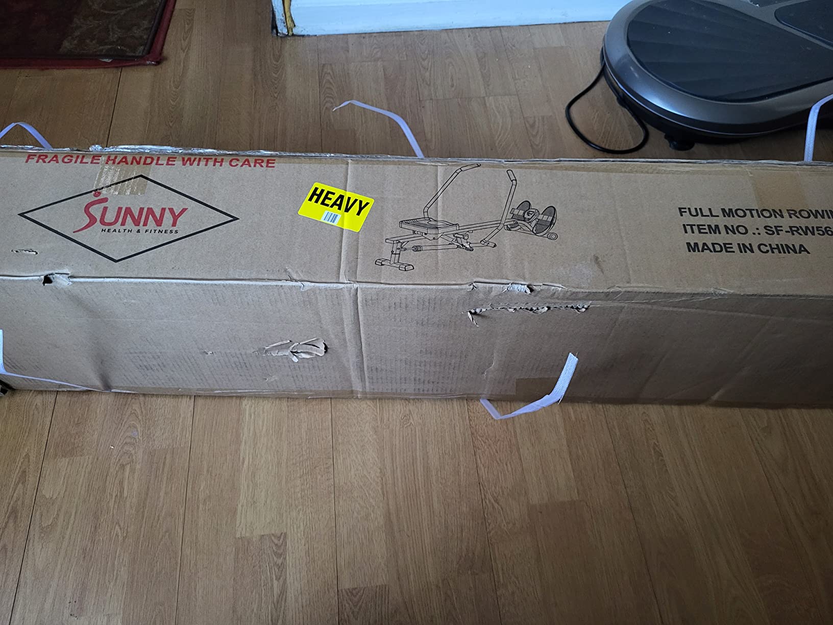 Sunny Health & Fitness Smart Full Motion Rower | 12 Resistance Levels, Dual-Arm Design, SunnyFit App, 400 LB Capacity, Optional Back-Assist Core Trainer customer photo 1