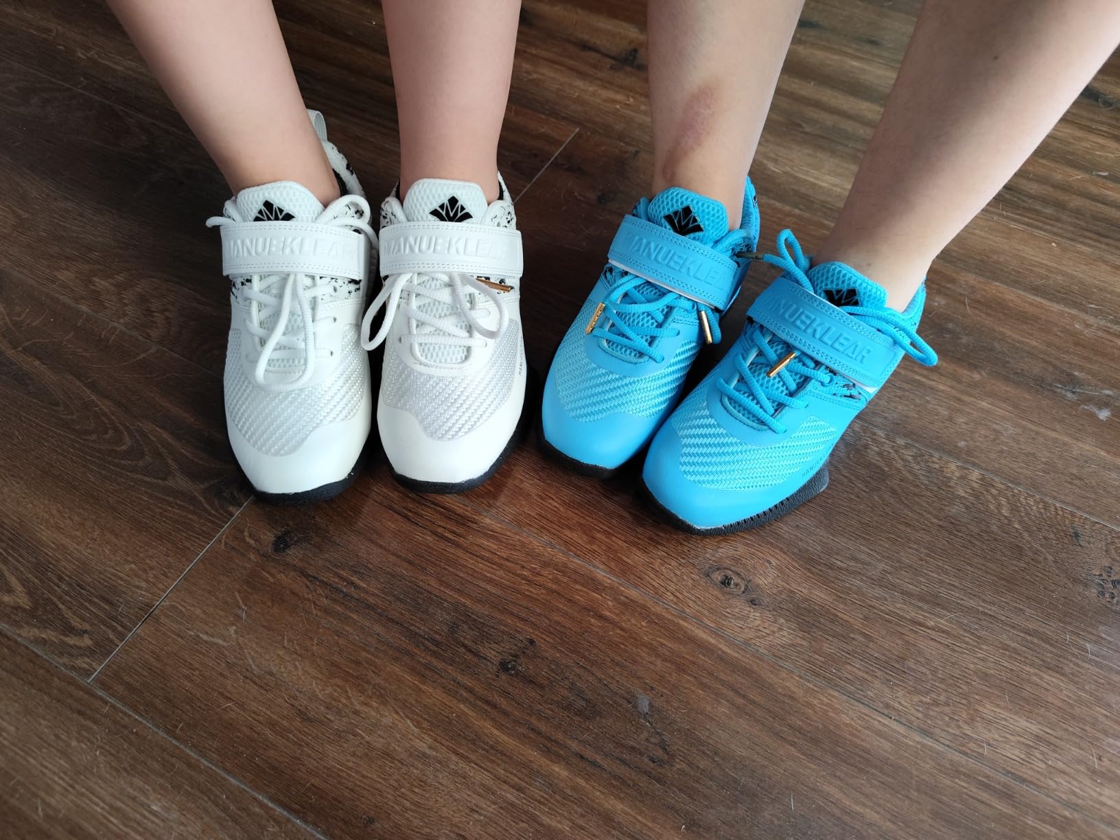 MANUEKLEAR Weight Lifting Shoes Men, Professional Training Weightlifting Shoes, Squat Shoes for Powerlifting with Rubber Non-Slip Sole customer photo 2