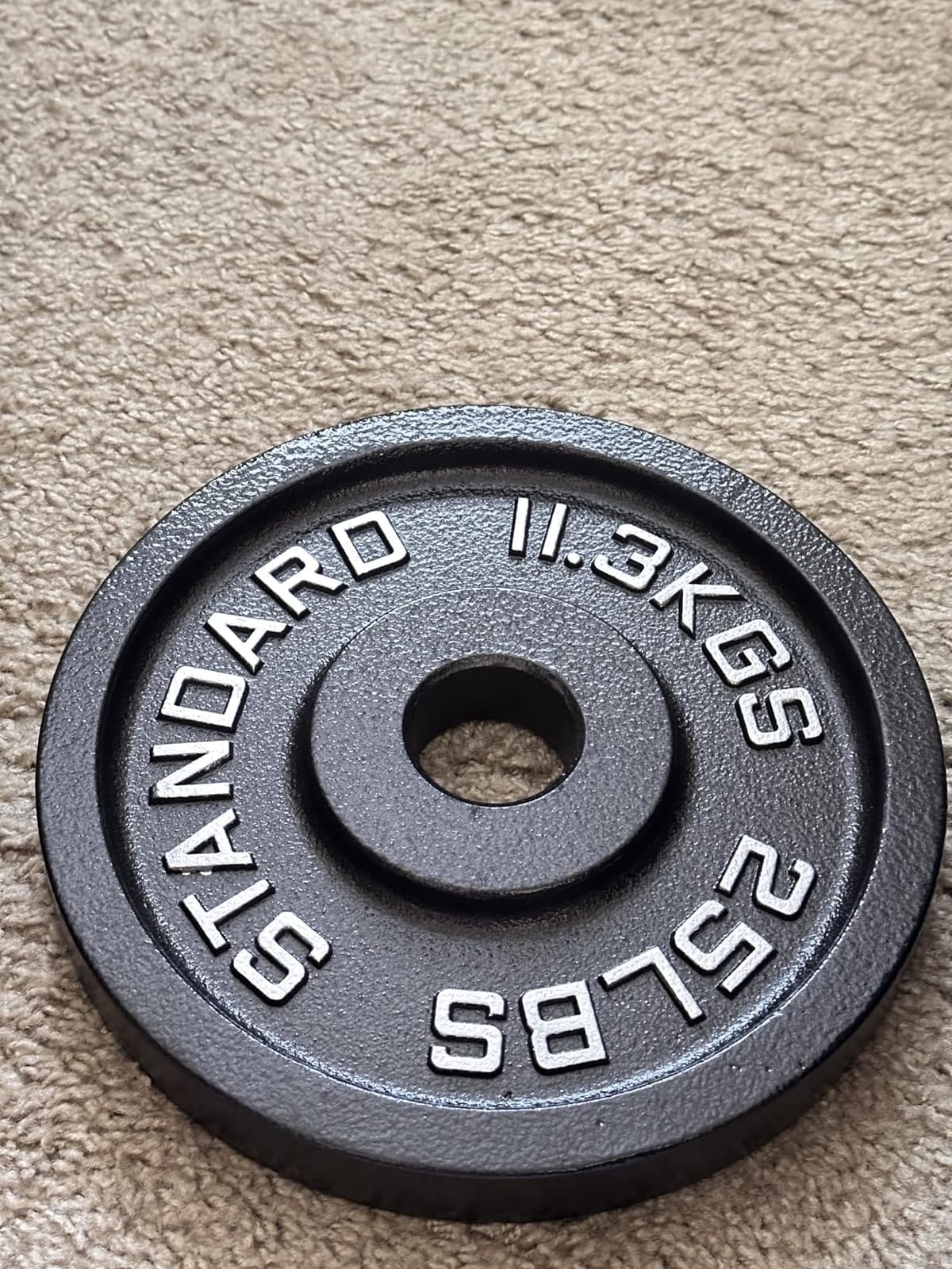 Steel Weight Plates 85LB Set - Olympic 2 inch Center Premium Coating 2x 25lb, 10lb, 5lb, and 2.5lb for Olympic Weight Lifting Barbells customer photo 1