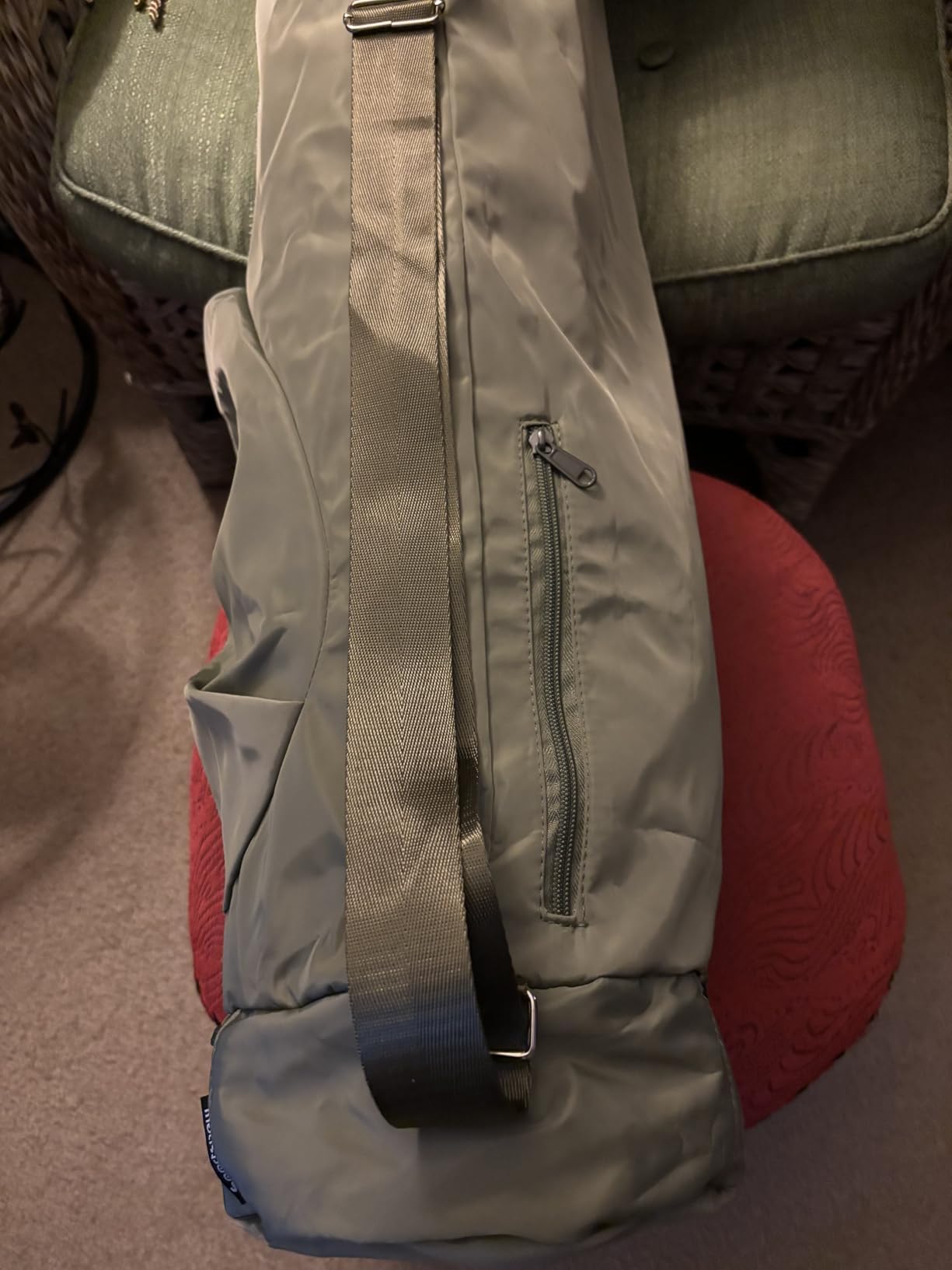 sportsnew Yoga Mat Bag, Full Zip Cargo Yoga Mat Carrier Bag with Drawstring Water Bottle Pocket and Bottom Wet Pocket, Exercise Yoga Mat Carrier Holder Multi-Functional Storage Bag Patent Pending customer photo 2