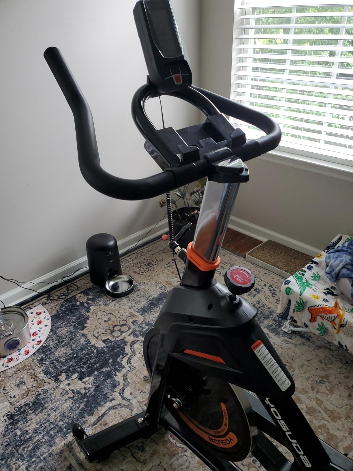 YOSUDA Magnetic Exercise Bike with 50 lbs Flywheel, 400 lbs Capacity customer photo 1