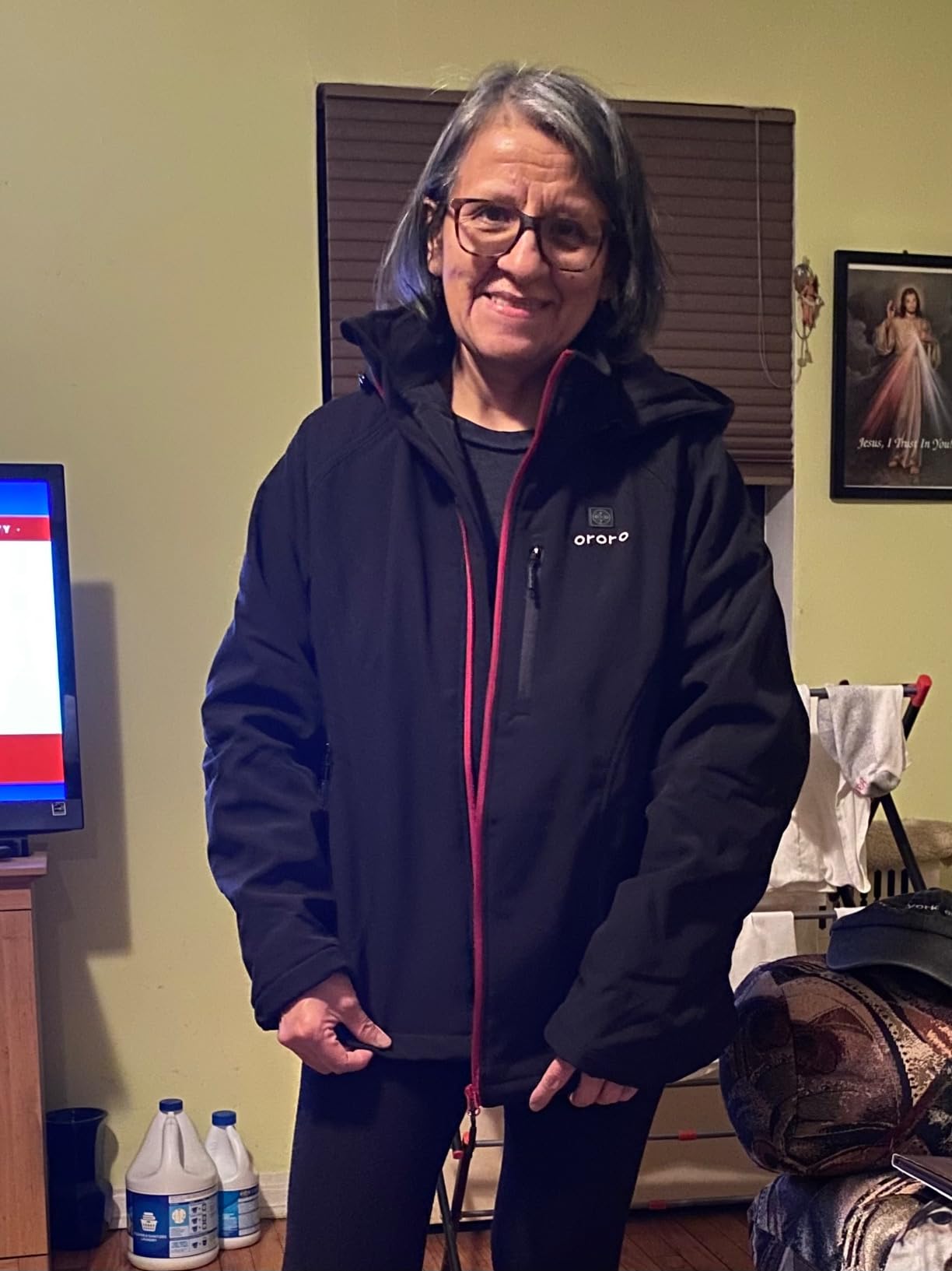 Women's Classic Heated Jacket, Water Resistant Heated Coat customer photo 2