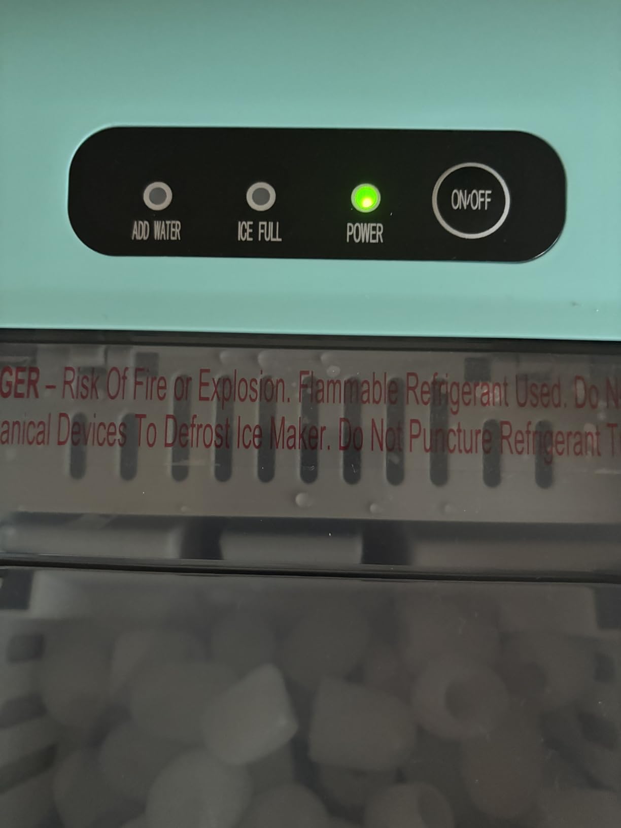 Crzoe Countertop Ice Maker, 26Lbs/24H, 2 Sizes of Ice, Self-Cleaning, Green | 8 Bullet Ice Cubes in 6 Mins, Portable Ice Machine for Home/Kitchen/Office/Party customer photo 1
