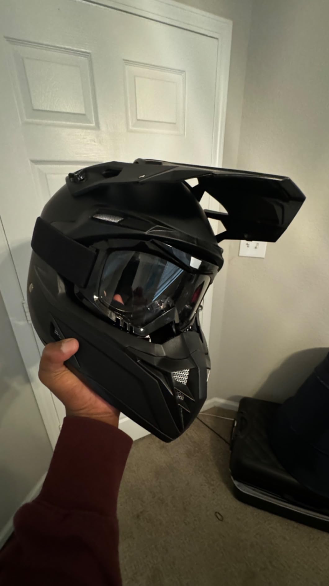 Professional Motorcycle Motocross Goggles 2-Pack Dirt Bike ATV | Riding Racing Wide vision Glasses, Anti-Fog Scratch, Windproof, Dustproof, Goggles for Adult Youth Kids, Clear Lens customer photo 1