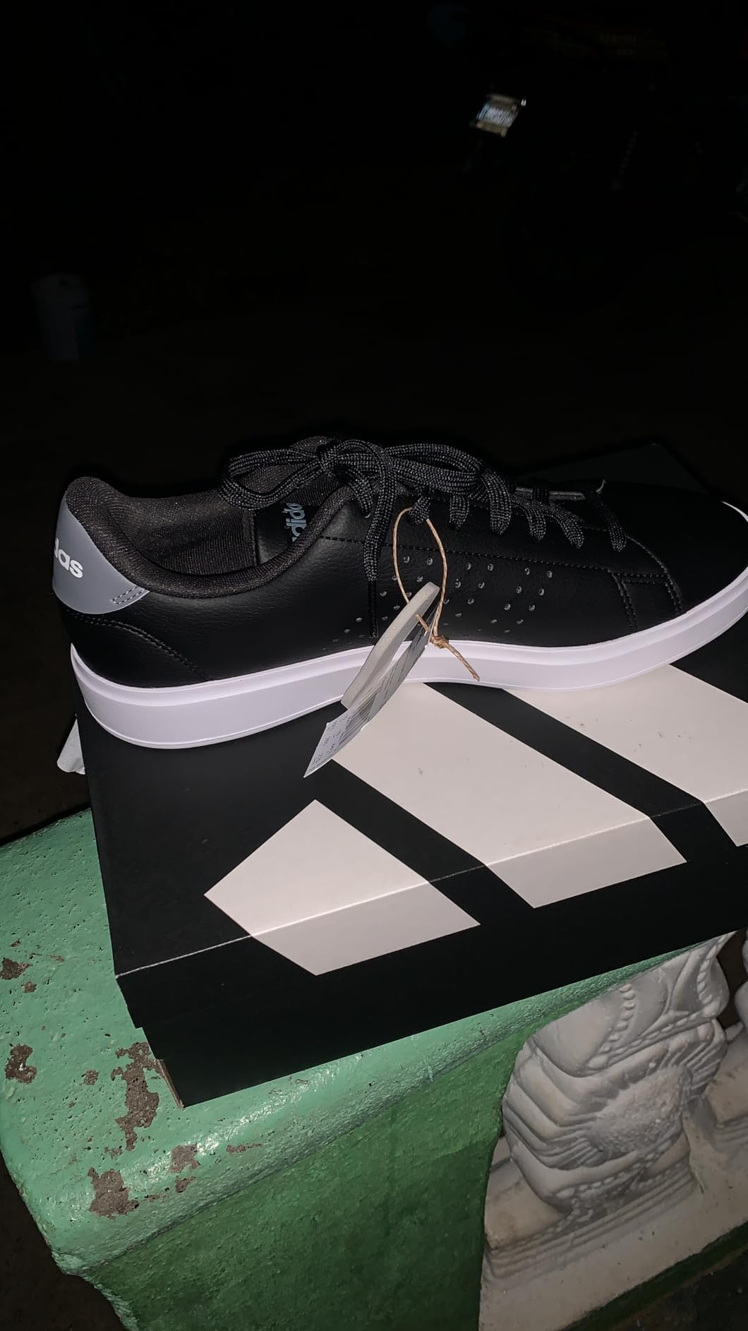 adidas Mens Advantage 2.0 Tennis Sneakers Shoes - White customer photo 2