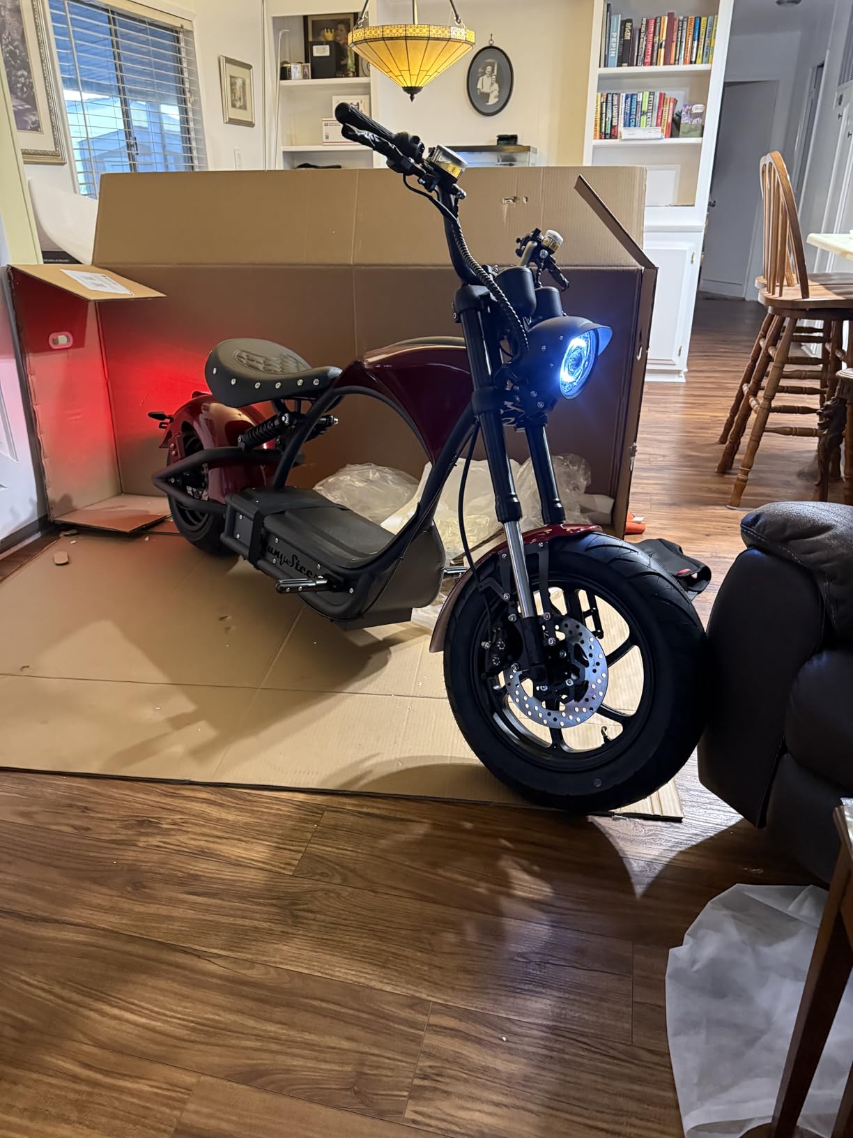 eAhora 2026 Peak 6000W 55MPH M1P Pro Electric Motorcycle for Adults 55 Miles Long Range 60V 42AH 2 Persons Electric Moped Dual Batteries 110Miles Dual Hydraulic Brake Street Legal Motorcycle customer photo 1
