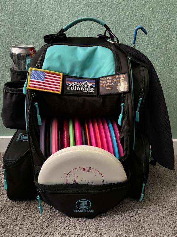 STAR FRAME Beast Disc Golf Bag With Cooler | 25+ Disc Frisbee Golf Backpack | 3-Can Insulated Cooler | Light Durable Gray Men Women Disc Golf Bag | Huge Storage & 12oz Can Holders customer photo 1