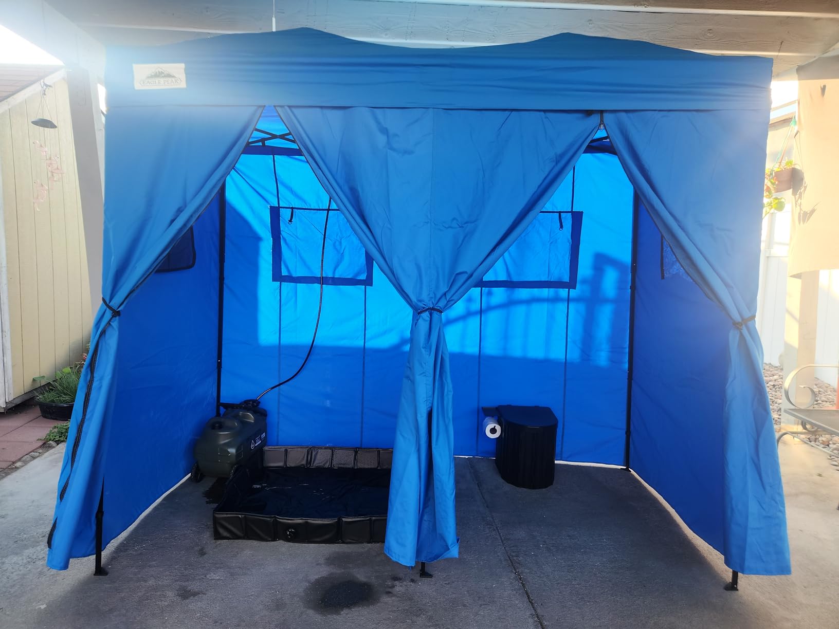 Portable Toilet, Upgraded 15'' toilet With Removable Paper Holder, Camping Toilet With A Load Capacity Of 450 Lbs, Portable Potty for Camping, Hiking, Road Trip, Car, RV, Tent, Beach, Truck Drivers customer photo 1