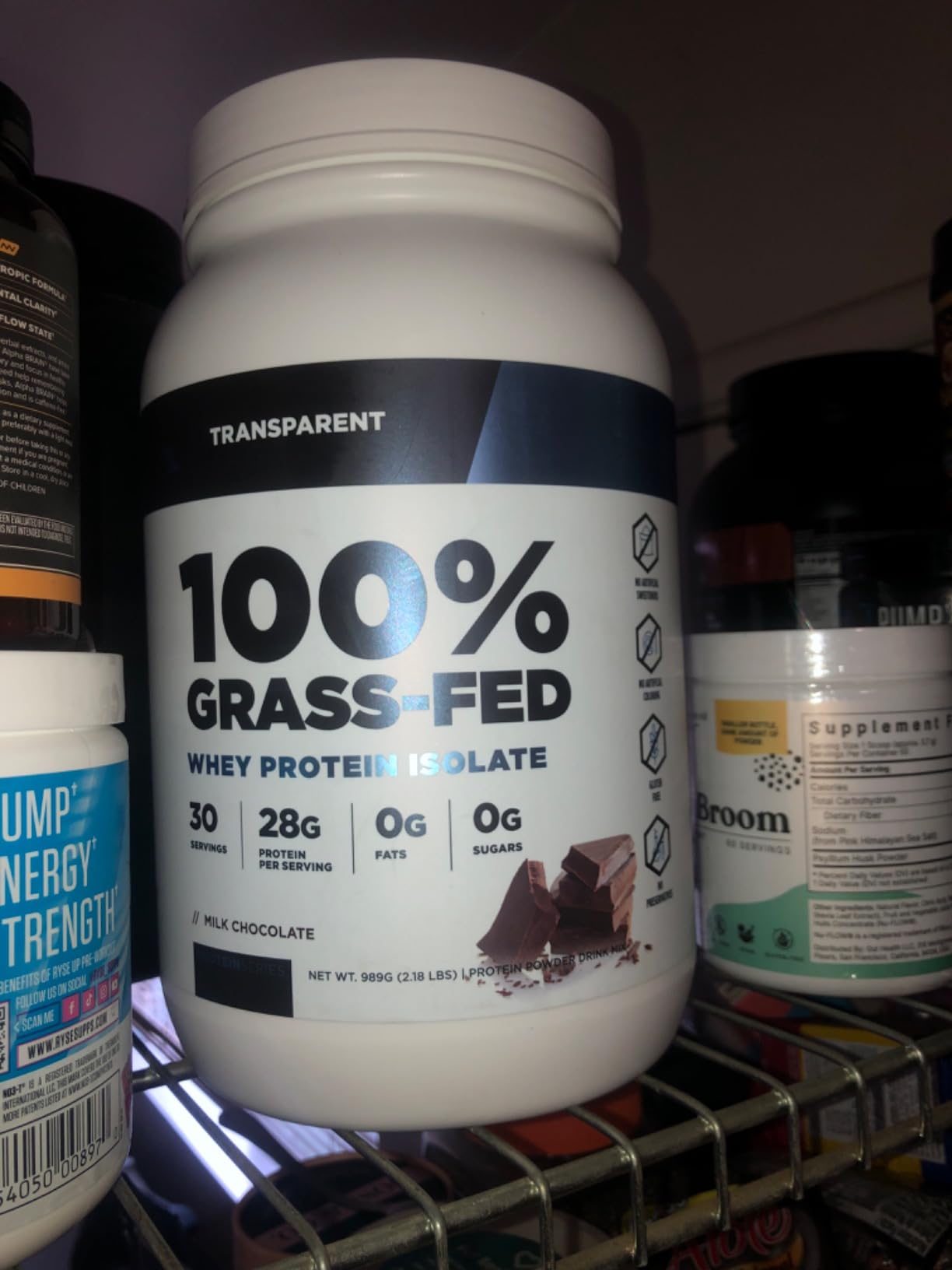 Transparent Labs Grass-Fed Whey Protein - 30 Servings, Milk Chocolate | Naturally Flavored, Gluten Free Whey Protein Isolate Powder with 28g of Protein per Serving & 9 Amino Acids customer photo 2