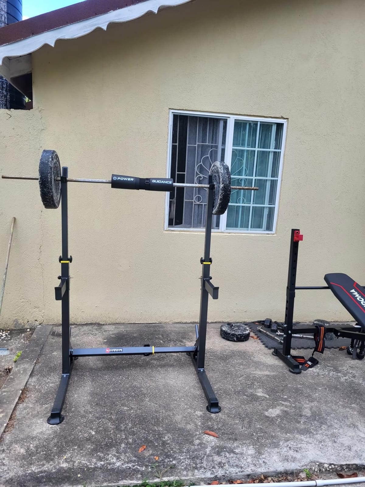 K KiNGKANG Squat Rack, 600lbs Adjustable Barbell Rack for Home Gym customer photo 2