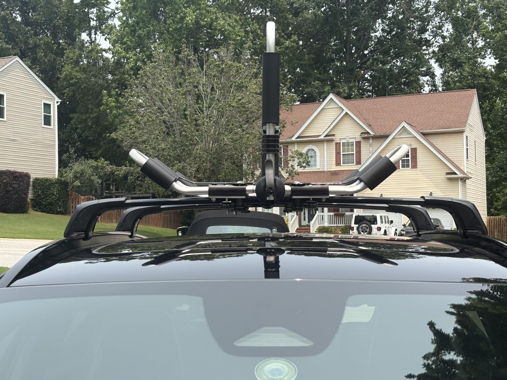 FengYu 330lbs Roof Rack Cross Bars for Audi Q7 2016-2026 (with Side Rails) | Heavy Duty Lockable Rooftop Aluminum Crossbar Black Car Carrier Luggage customer photo 1