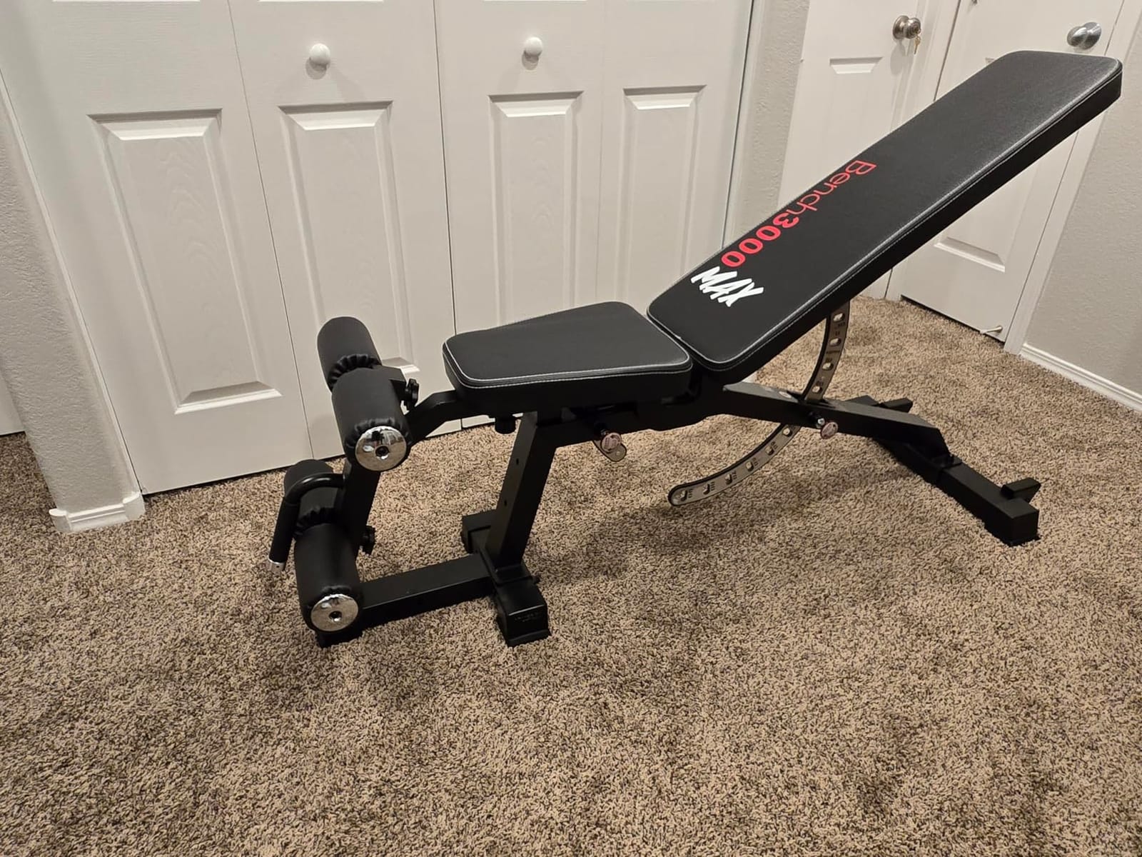 Keppi Fitness Functional Weight Bench - Bench3000 V2 for Leg Extension/Curl | 93lb Frame Weight with 8 & 16 Gauge Material, Commercial Grade Attachment with Ergonomic Design, 12+3 Multi-Angle customer photo 1
