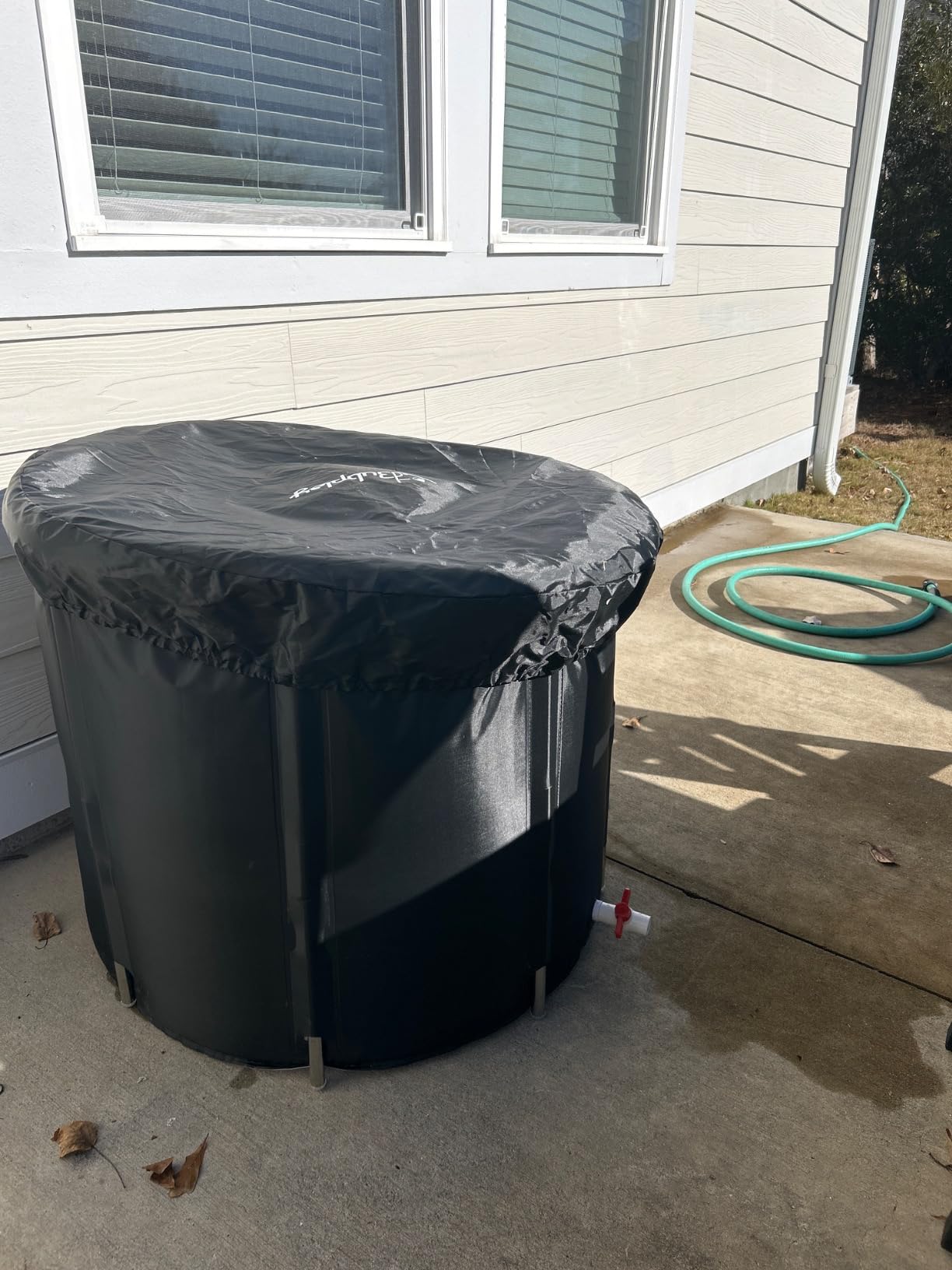 Bubplay Ice Bath Cold Plunge Tub with Cover for Indoor Outdoor for Recovery, Cold Water Therapy, Athletes & Adults -105 Gallons, Black, XL customer photo 2