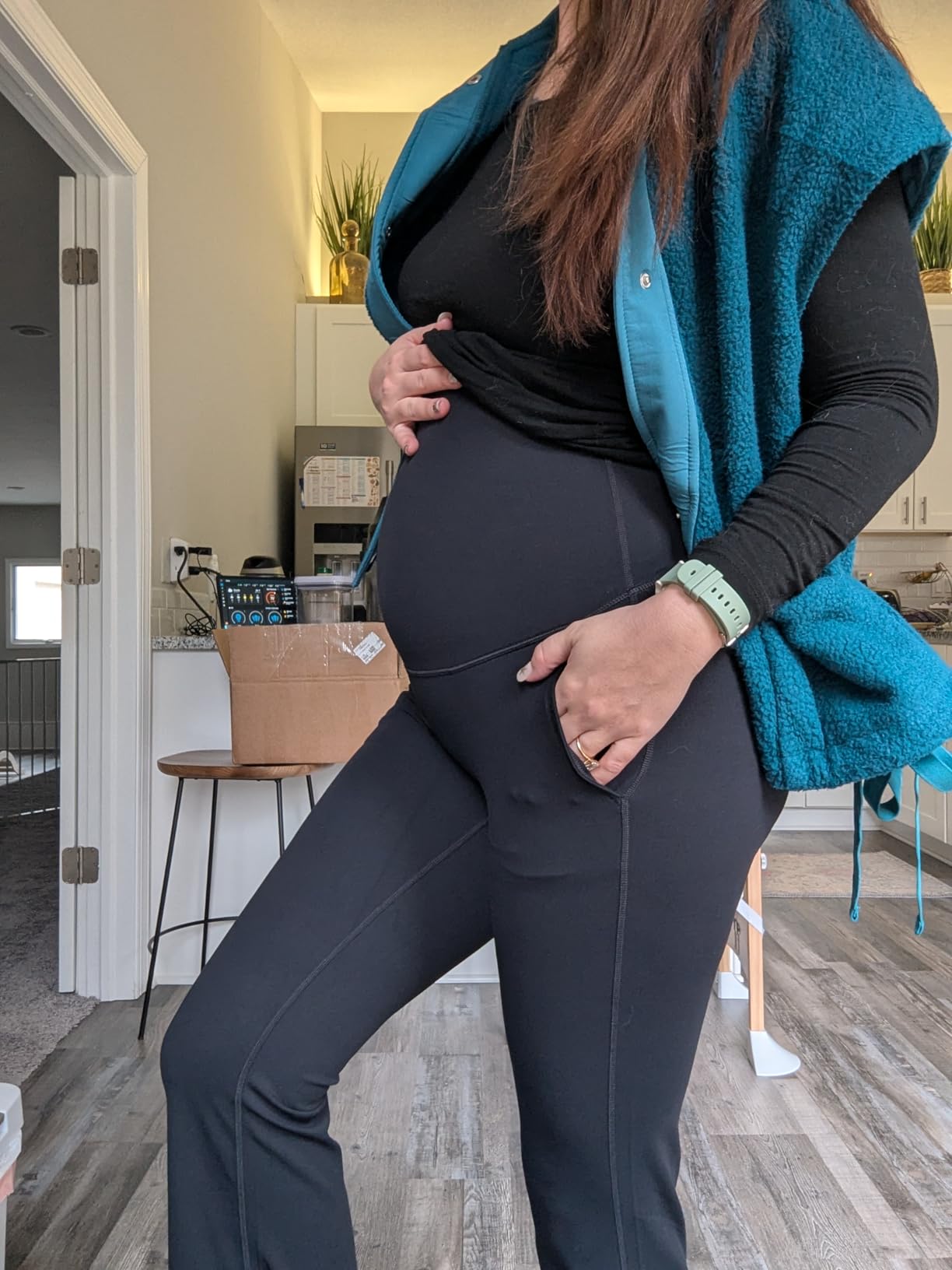 CRZ YOGA Maternity Flare Legging Pocket 29