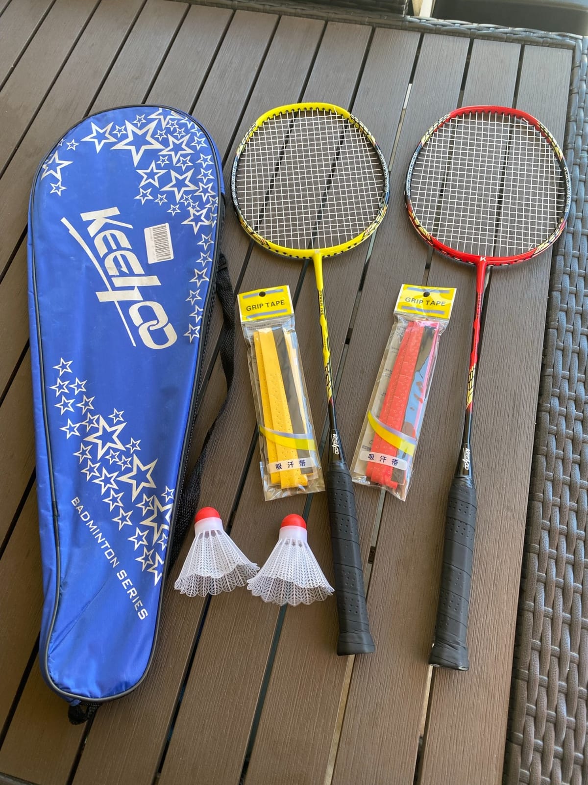 KH Badminton Rackets Set of 2 4 6 for Adults Kids, Beach Lawn Backyard Game Outdoor Sports, Racquets, Shuttlecocks & Carry Bag Included customer photo 2