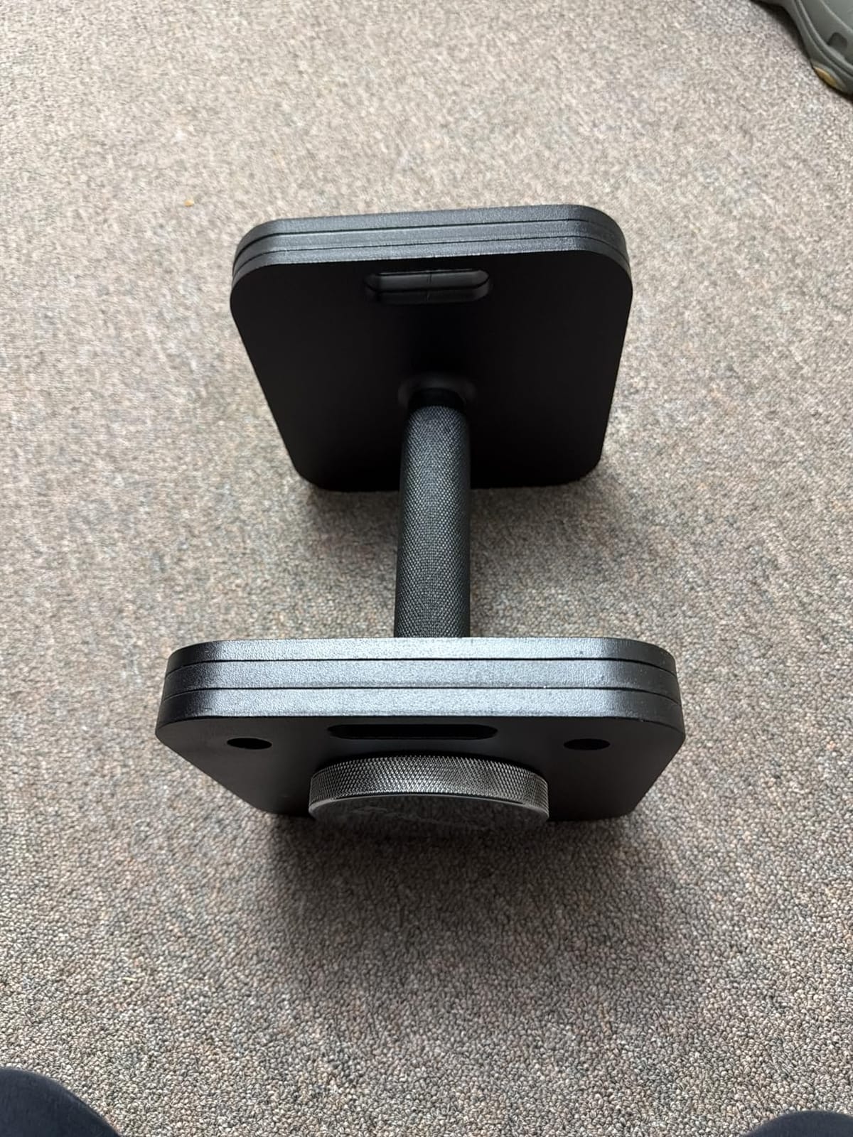 Eisenlink Adjustable Dumbbell Set, 10-50/80lb, 5lb Increments, Quick-Lock | Square Weight Dumbbells for Home Gym Fitness (50/80lb x 2) customer photo 2