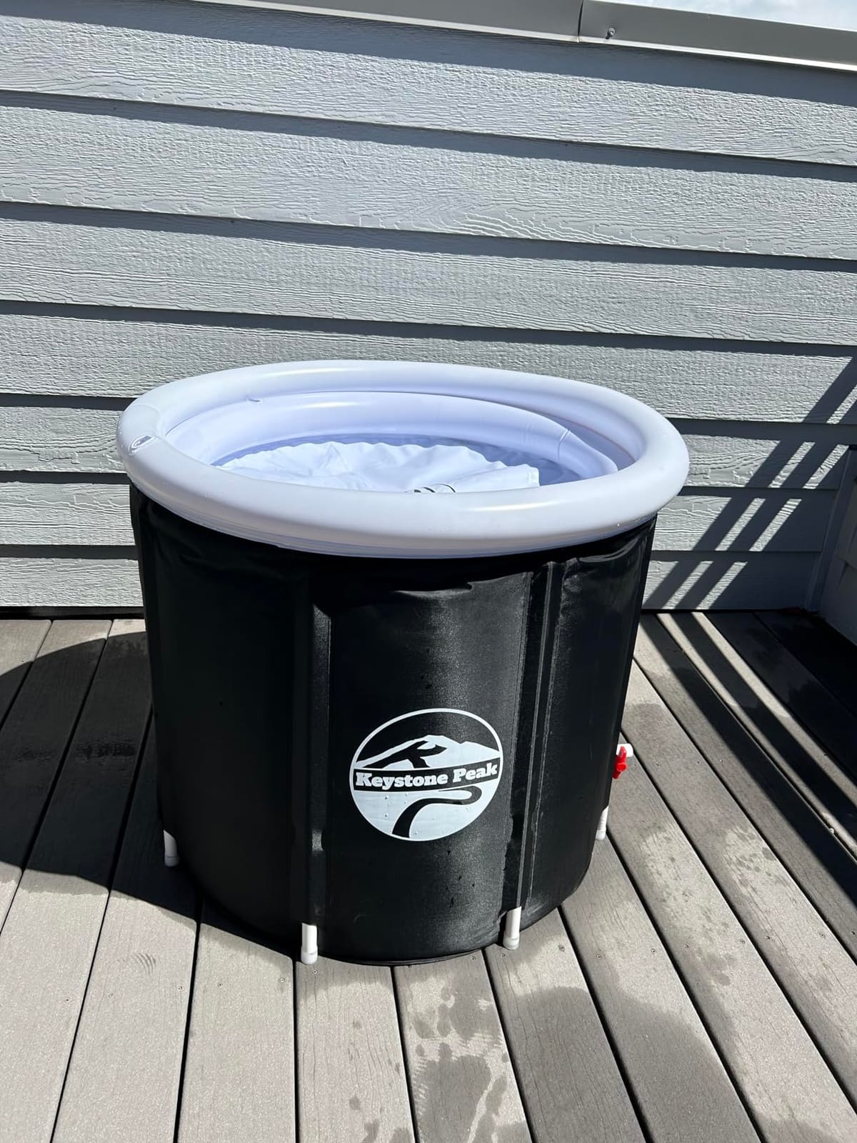 Cold Plunge Tub – Portable Ice Bath Tub for Athletes & Adults – Inflatable Bathtub for Cold Water Therapy, Sports Recovery & Wellness – Outdoor & Indoor Use – 5-Year Assurance customer photo 2