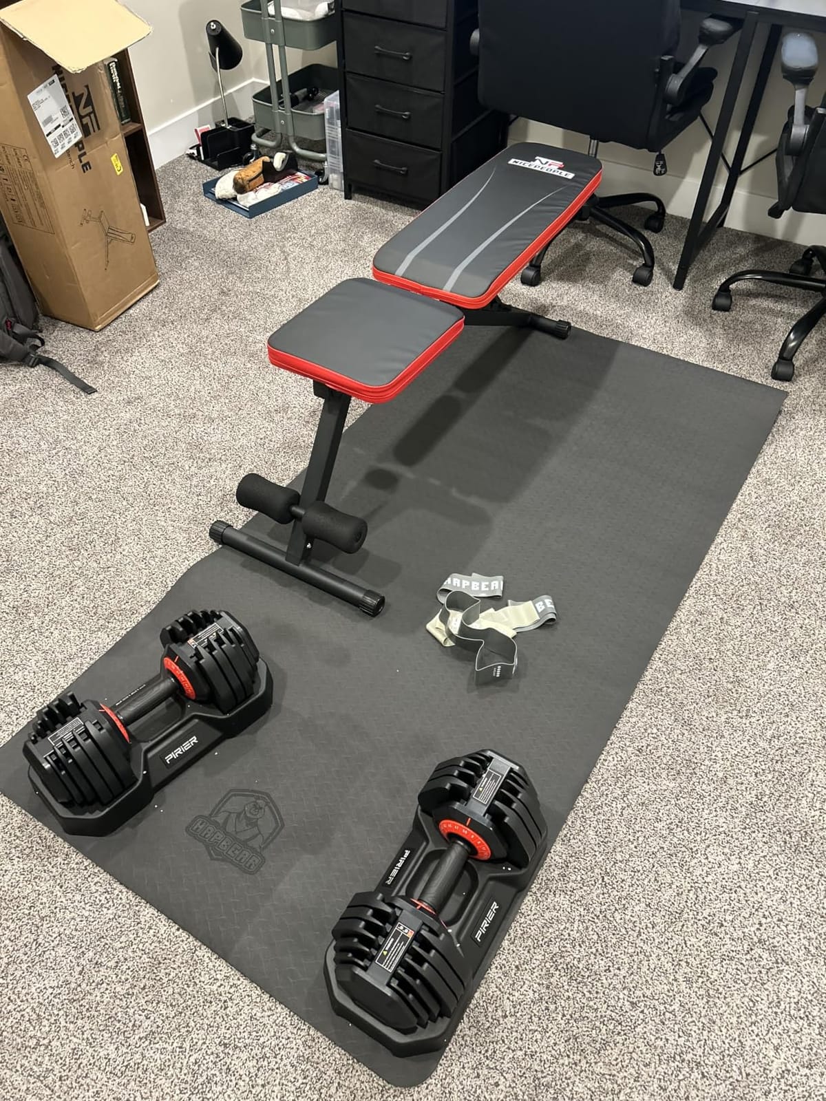 NICEPEOPLE Adjustable Weight Bench for Home Gym, 660LBS Capacity Workout Bench with 8 Backrests for Chest Shoulders Arms, Compact and Foldable Strength Bench for Small Space Apartment Room customer photo 2