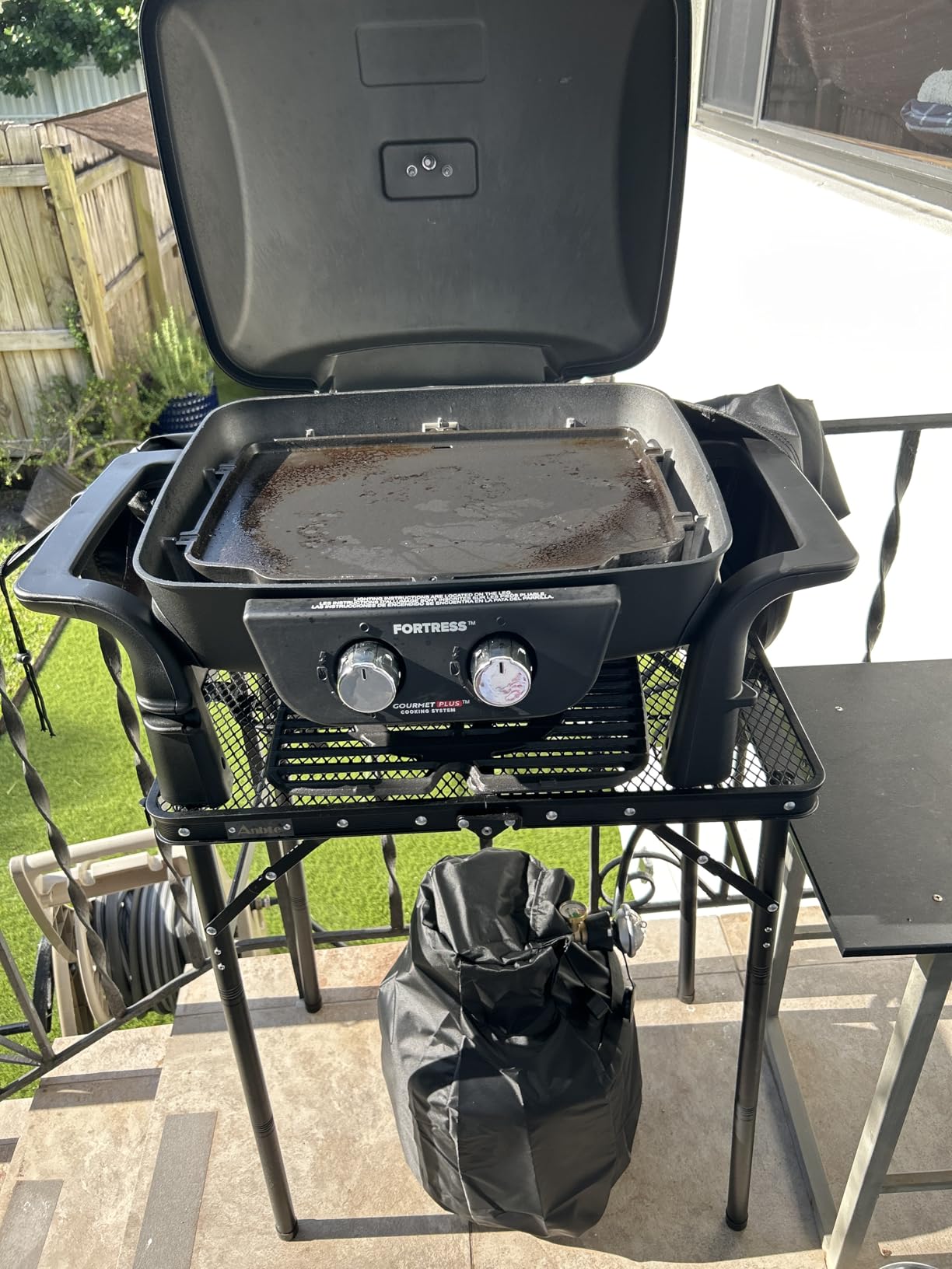 Nexgrill Tabletop 2-Burner Gas Grill and Griddle Combo customer photo 2