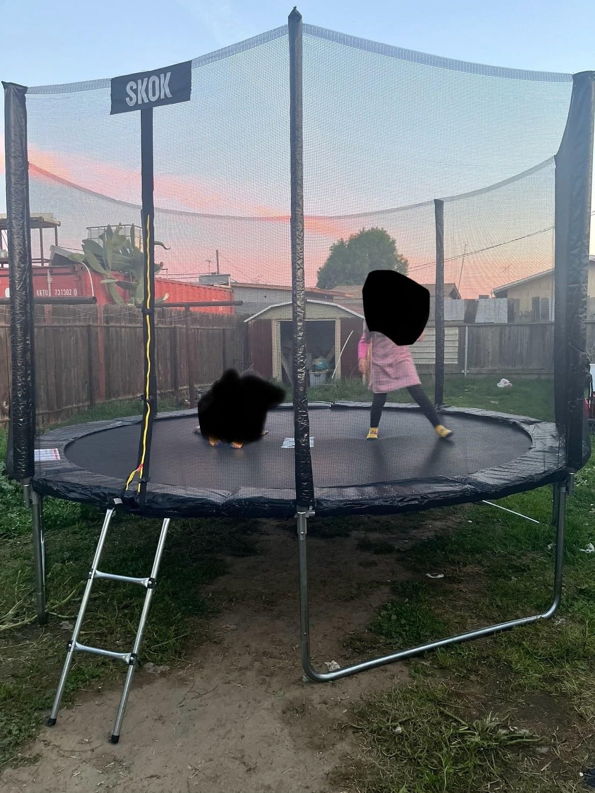 SKOK Trampoline for Kids, 400LBS Outdoor Trampoline with Net - ASTM Approved Trampoline for Children and Adults customer photo 2