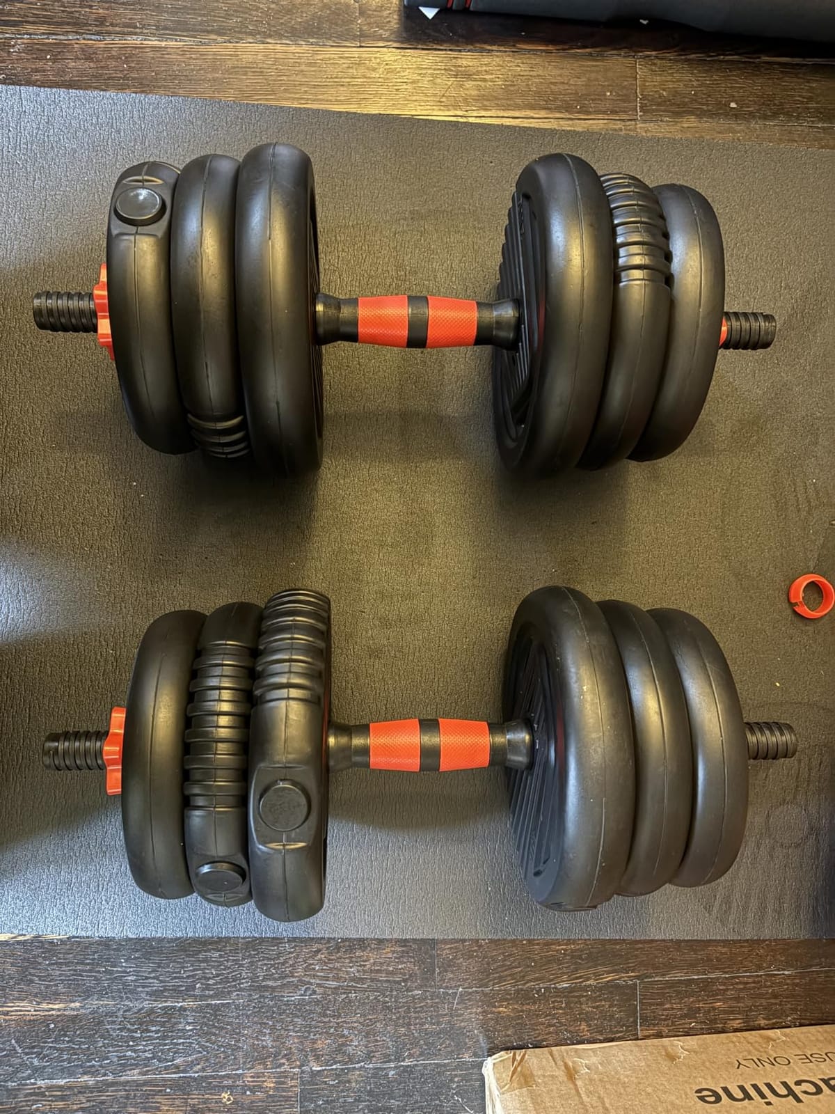 Adjustable Dumbbell set,20/30/45/70/90lbs Free Weight Set | 5 in1 Dumbbell Set with Connector,Used as Barbell,Kettlebells,Push up Stand,Fitness Exercises for Home Gym Suitable Men/Women customer photo 2