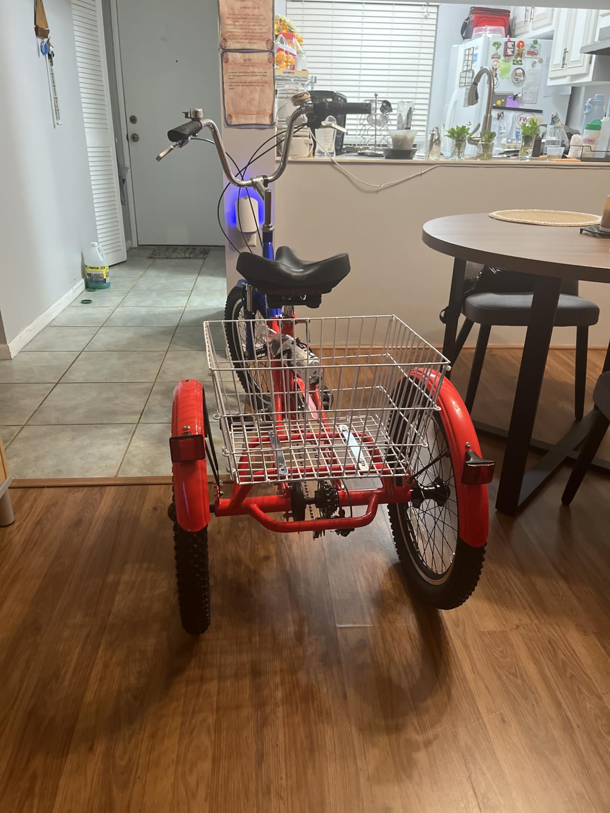VEVOR Folding Adult Tricycle,Adult Folding Trikes, 3 Wheel Cruiser Bike with Large Basket & Adjustable Seat, Shopping Picnic Foldable Tricycles for Women, Men, Seniors customer photo 1