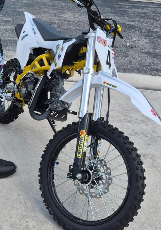 HHH 125cc Dirtbike X18 Dirt Bike DB X18 Racing DB18 Dirtbike 125cc 4 Speed Manual Clutch and Big Size Tires 17/14 inches customer photo 1