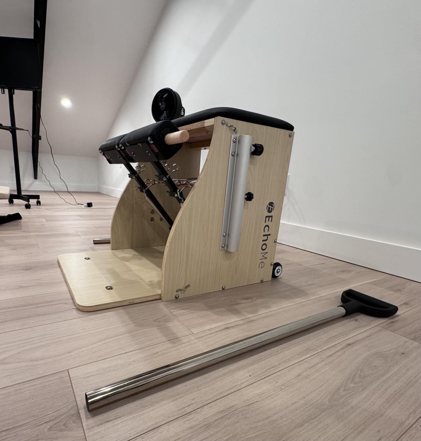 EchoMe Plates Combo Chair with Handles, Split-Pedal Stability Pilates Chair, Yoga Fitness Trainer, Pilates Reformer Machine, Pilates Equipment of Maple Wood for Home use and Studio Use customer photo 1