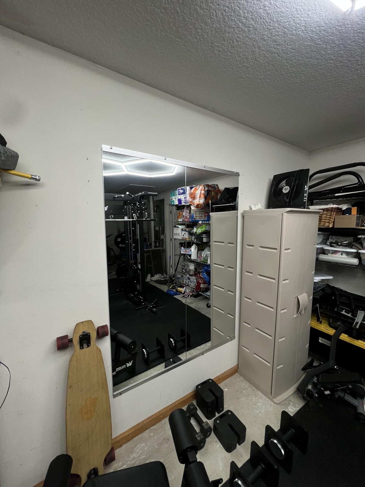 pertetey 56 x 16 in Home Gym Mirrors, Frameless, 2-Pack customer photo 1