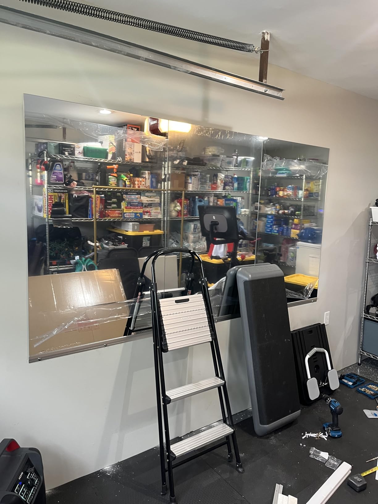 pertetey 56 x 16 in Home Gym Mirrors, Frameless, 2-Pack customer photo 2